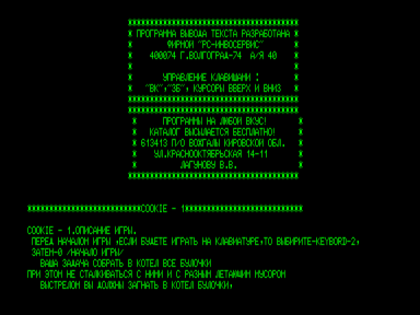 Скриншот: Описание программ (ROM)